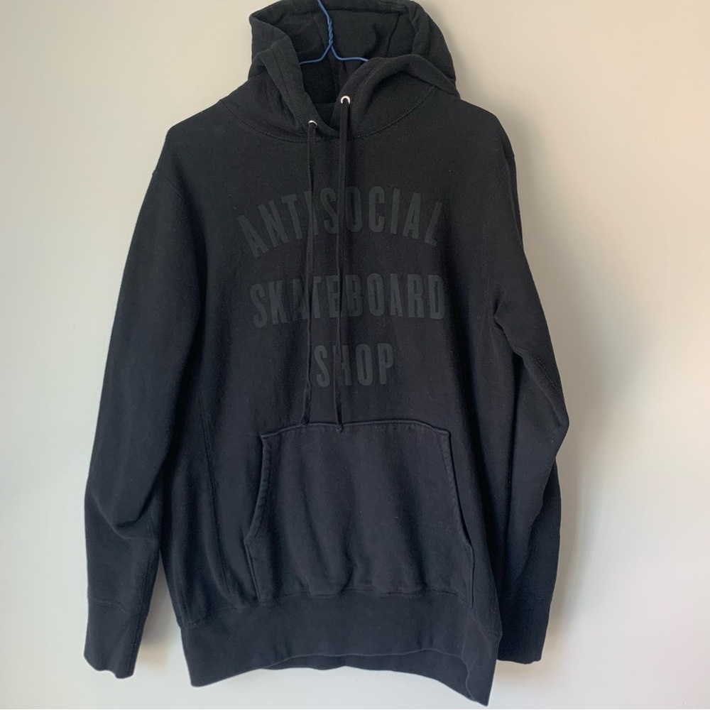 Antisocial Skateboard Shop Hoodie - Vancouver Skate shop. Size Medium